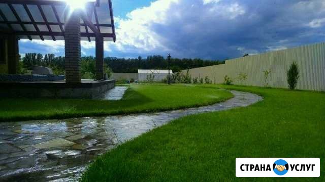Системы автополива, укладка рулонного газона Самара - изображение 1