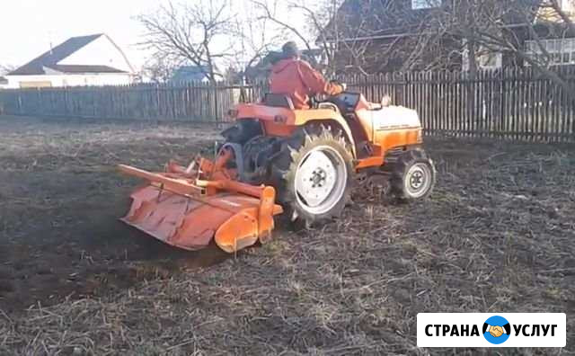 Вспашка земли, участка Укладка газона. Воскресенск Воскресенск - изображение 1