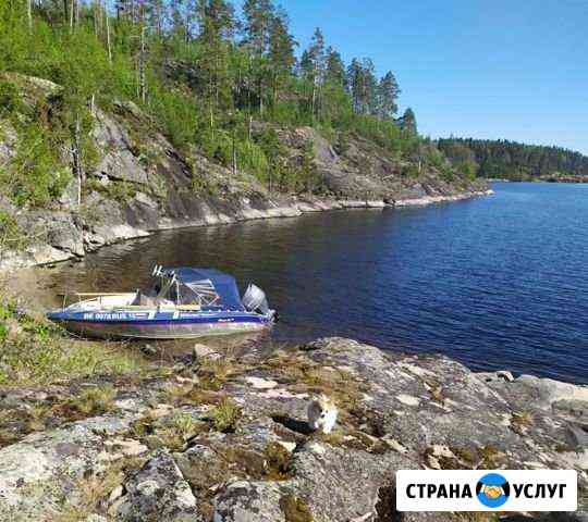 Прогулка на катере, Ладожские шхеры, рыбалка Лахденпохья