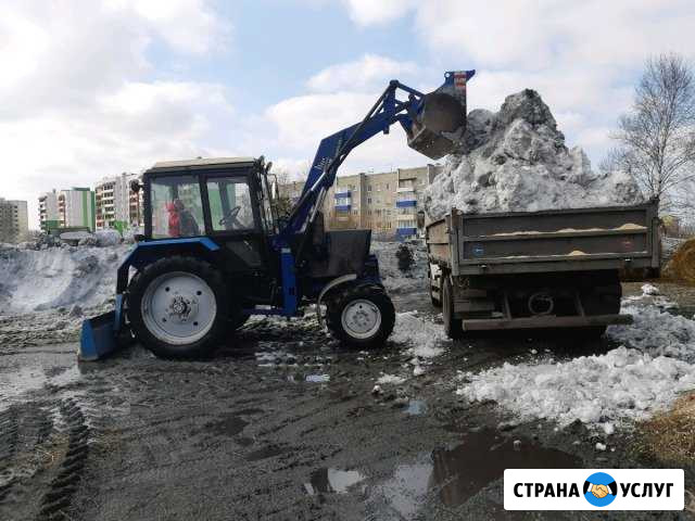 Услуги погрузчика вывоз снега,мусора,планировка те Анжеро-Судженск - изображение 1