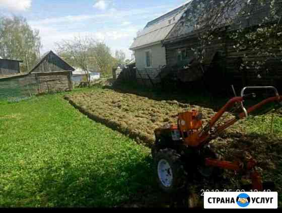 Вспашка и культивация земельного участка Рославль