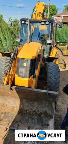 Аренда экскаватора погрузчика JCB 5CX ямобур, моло Казань - изображение 1