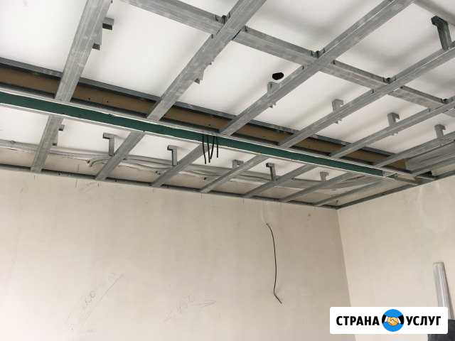 Монтаж потолков Гкл,перегородки, работаем,на связи Пермь - изображение 1