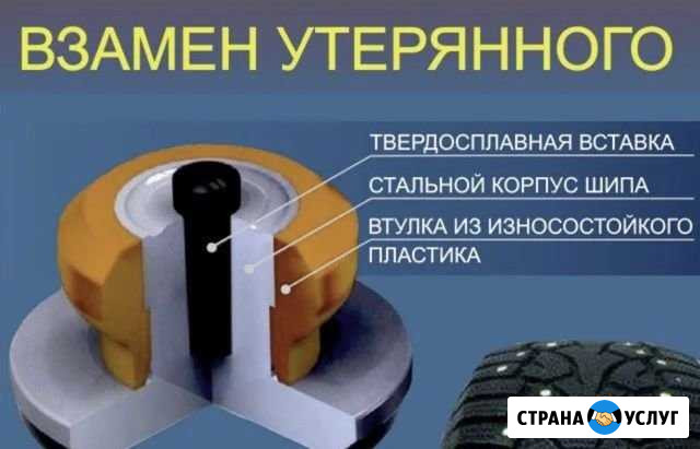 Дошиповка зимней резины Альметьевск - изображение 1