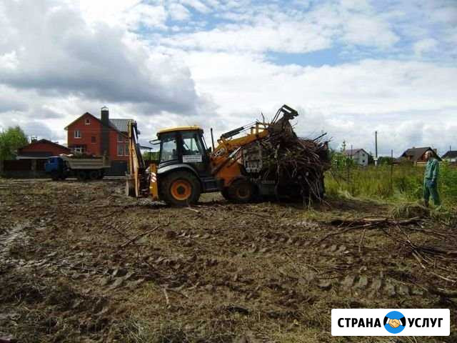 Выкорчевывание пней планировка,вывоз с участка кор Красноярск - изображение 1