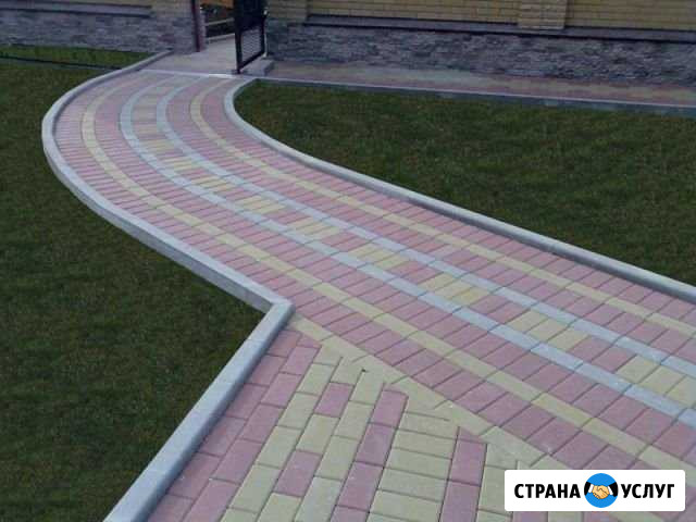 Укладка тротуарки, установка поребриков Ростов-на-Дону - изображение 1