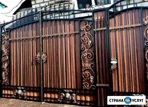 Кованые ворота, заборы в Краснодаре Краснодар
