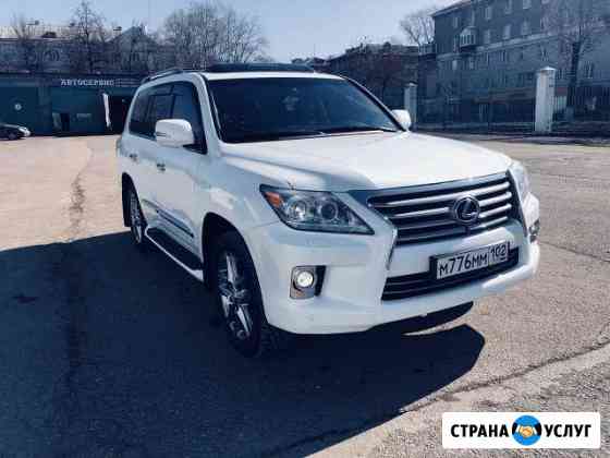 Аренда автомобиля Lexus lX 570 с водителем класса Уфа