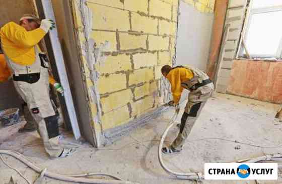 Механизированная штукатурка стен Железнодорожный