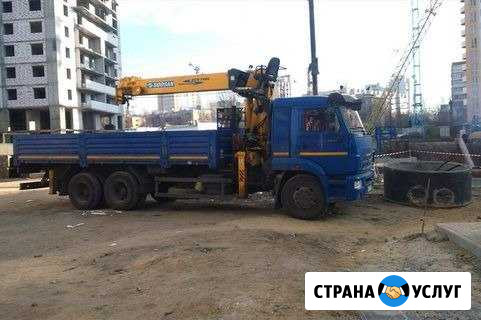 Услуги манипулятора камаз стрела 7т. автовышка23м Железногорск - изображение 1