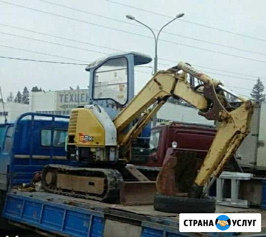 Услуги мини-экскаватора, грузоперевозки борт 6м Великий Новгород - изображение 1