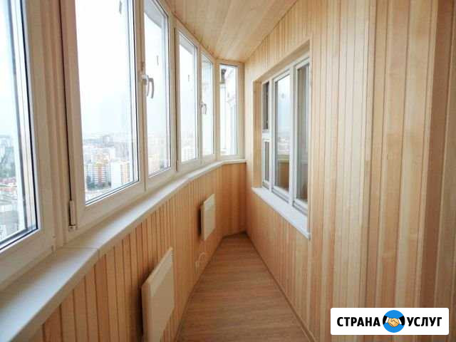 Балконное остекление отделка балкона Чита - изображение 1