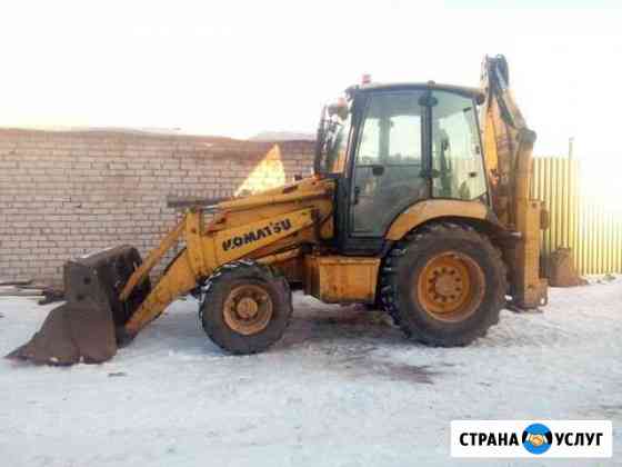 Аренда экскаватора-погрузчика Komatsu WB93R-5 Янино-1