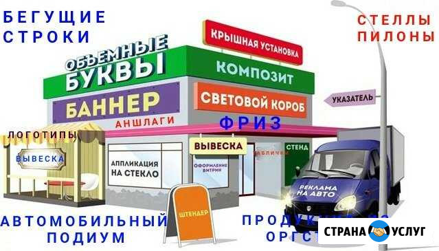 Изготовление наружной рекламы, вывески, объёмные б Оренбург - изображение 1