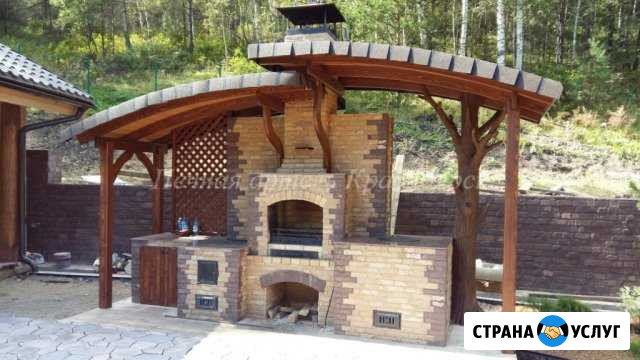 Печи, камины, барбекю комплексы из кирпича. Печник Красноярск - изображение 1