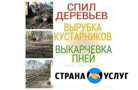 Спил дерева любой сложности расчиска участников Пенза