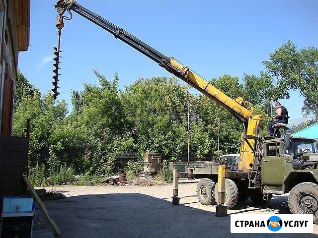 Услуги буровая, ямобур,экскаватор,самогруз 5т Тайшет - изображение 1