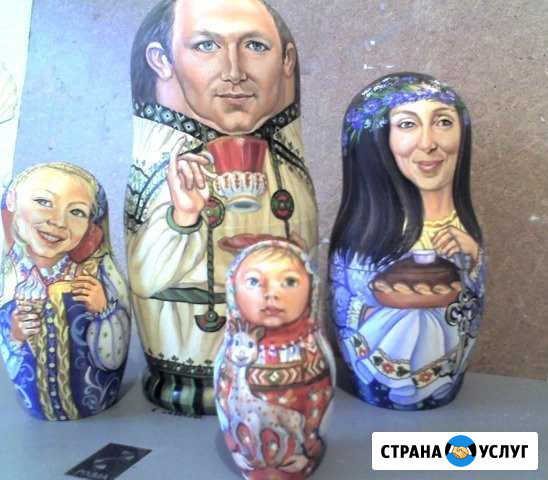 Портретная матрёшка, портреты на матрешках Рязань - изображение 1