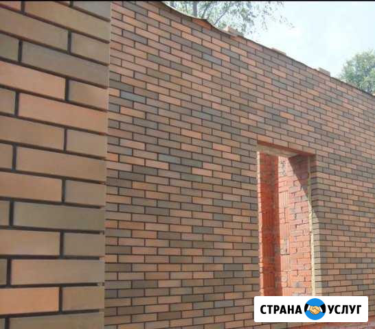 Каменщики, лицевая и обычая кладка кирпичей и блок Ярославль - изображение 1