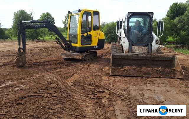 Услуги мини эксковатора и мини погрузчика Кенже - изображение 1