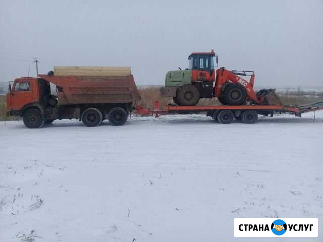 Перевозки по РФ Трала 8-10т, длина площадки 6м, ши Похвистнево - изображение 1