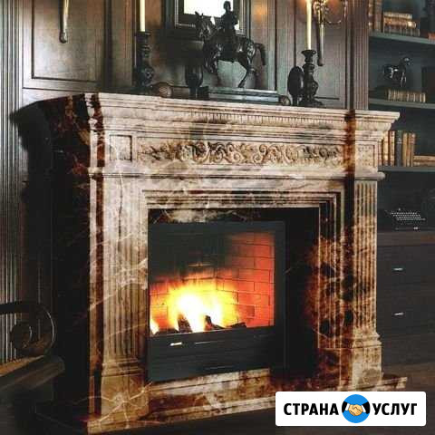 Изготовление каминов и барбекю, облицовка мрамором Самара - изображение 1