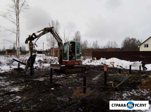 Свайно-винтовой фундамент - установка техникой Всеволожск - изображение 1