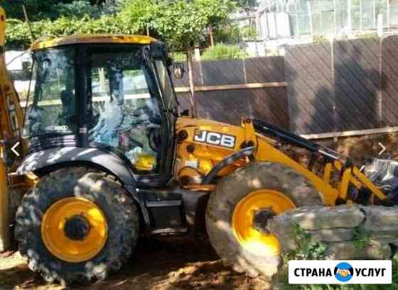 Аренда трактора JCB4CX эксковатор погрузчик Санкт-Петербург