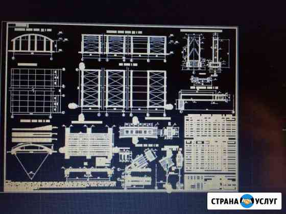 Перечерчивание чертежей в autocad, набор текста Краснодар
