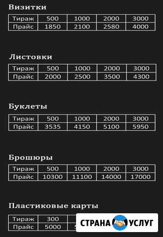 Полиграфия (визитки, буклеты) Санкт-Петербург - изображение 1