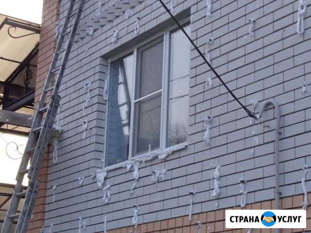 Утепление стен фасада зазоры Пеноизол чердак скаты Курск - изображение 1