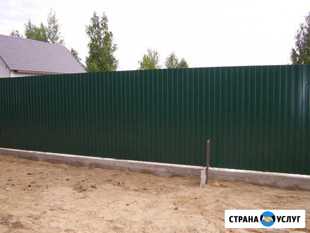 Забор из профлиста Курск - изображение 1