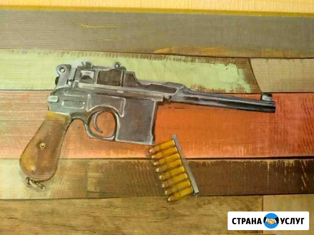 Рисунок на дереве Картина Зеленоградск - изображение 1