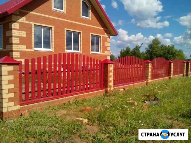 Палисадники из металлического штакетника Абакан - изображение 1
