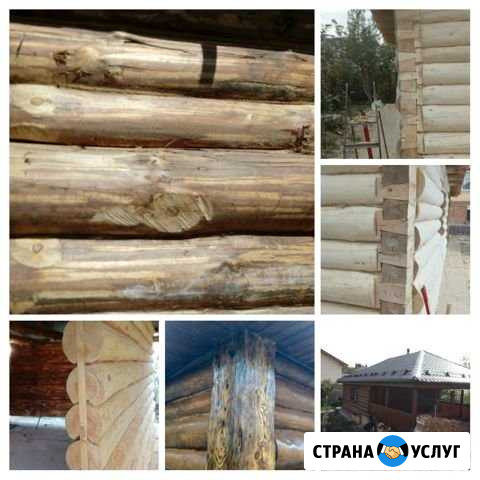 Отделка срубов, конопатка, шлифовка, кровли Уйское - изображение 1
