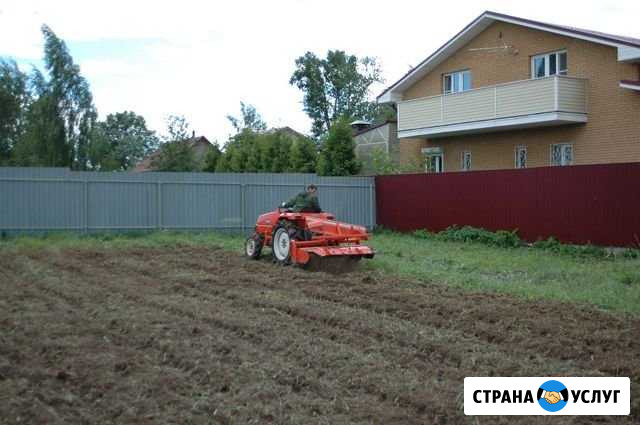 Вспашка земли, участка. Укладка газона. Бронницы Бронницы - изображение 1