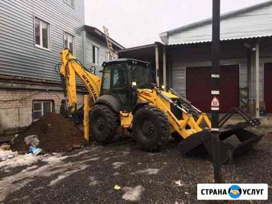 Услуги экскаватора погрузчика, манипулятора, авток Череповец