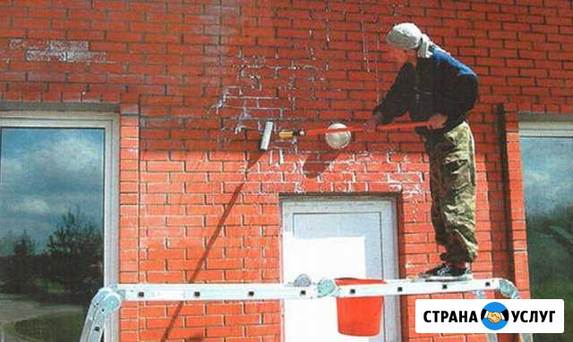 Очистка кирпича фасада от высолов, гидрофобизация Брянск - изображение 1