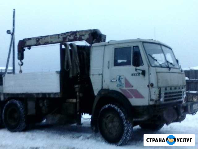 Услуги камаза Кран-Борта 10т, стрела 3т Соликамск - изображение 1