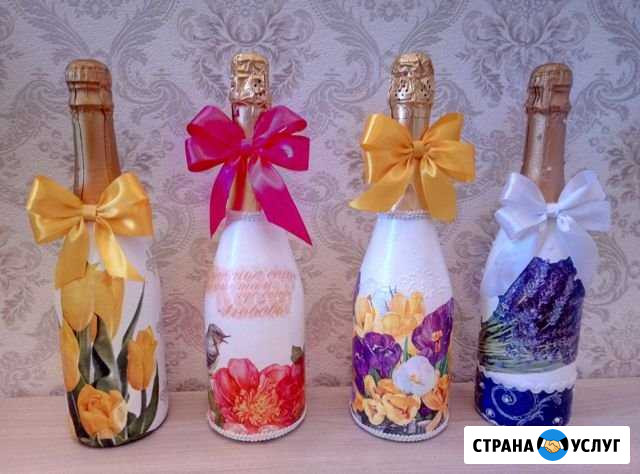 Декор шампанского в подарок Ирбит - изображение 1