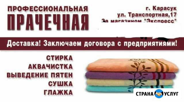 Профессиональная прачечная,химчистка мягкой мебели Карасук - изображение 1