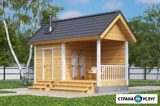 Аккуратная баня с верандой 6х3 м Волосово - изображение 1