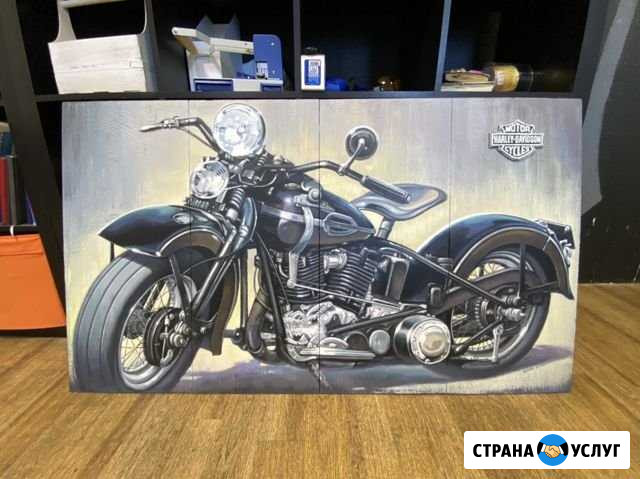 Картина на досках, современный портрет на заказ Муром - изображение 1