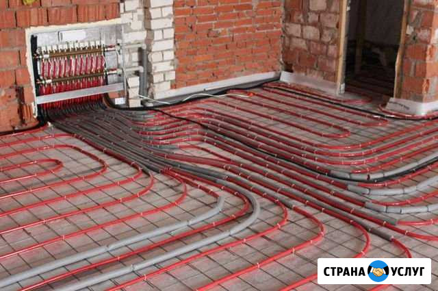 Установка теплого пола, монтаж отопления водоснабж Лобня - изображение 1