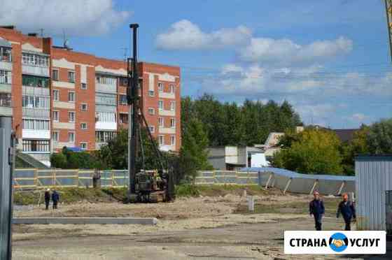 Забивка свай, бурение под буронабивные сваи Асбест