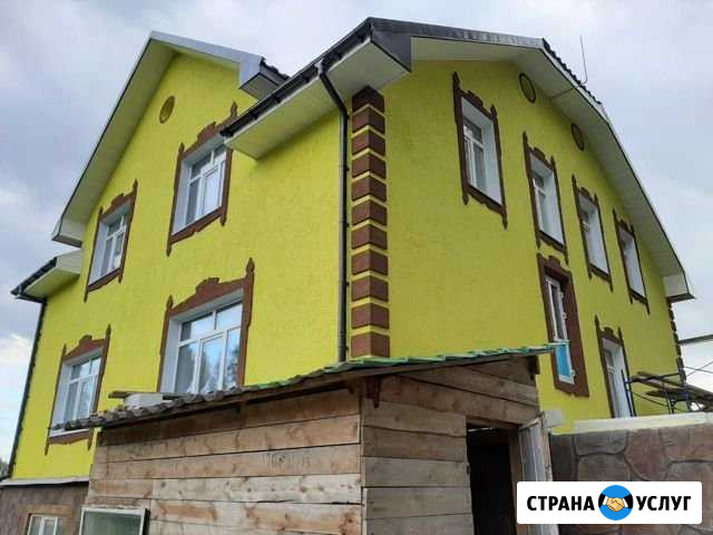 Штукатурка фасада (технология из США) Омск - изображение 1