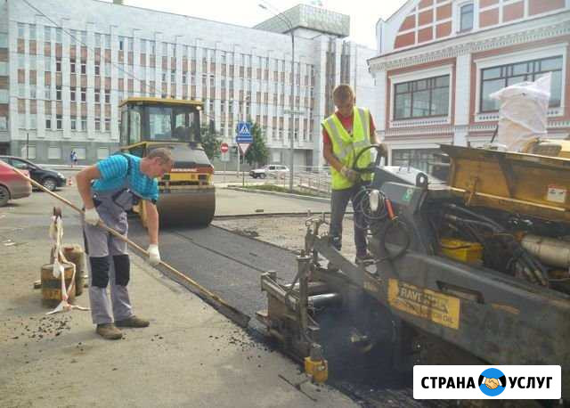 Укладка асфальта. Укладка асфальтной крошки Самара - изображение 1