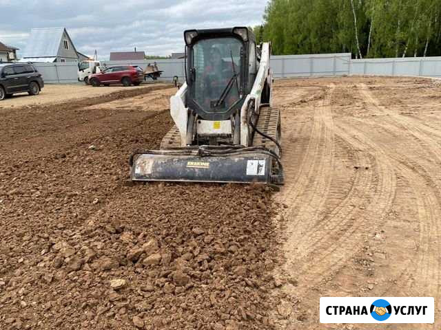 Аренда мини погрузчика ямобура катка гидромолота Москва - изображение 1