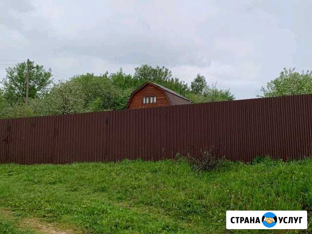 Установка заборов из профнастила и сетки рабицы Нижний Новгород - изображение 1