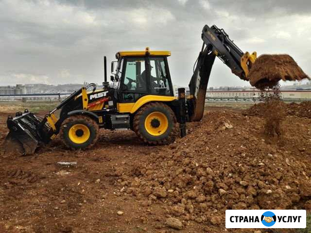 Услуги экскаватора-погрузчика.Самосвалы 20 м3 Новосемейкино - изображение 1